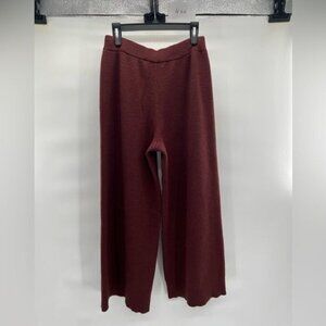 525 America maron knit sweater pants trousers drawstring size L